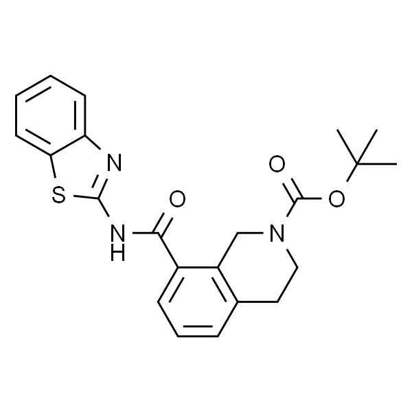 2(1H)-Isoquinolinecarboxylic acid, 8-[(2-benzothiazolylamino)carbonyl]-3,4-dihydro-, 1,1-dimethylethyl ester