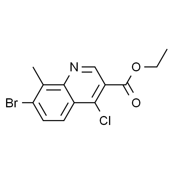 7-溴-4-氯-8-甲基喹啉-3-羧酸乙酯