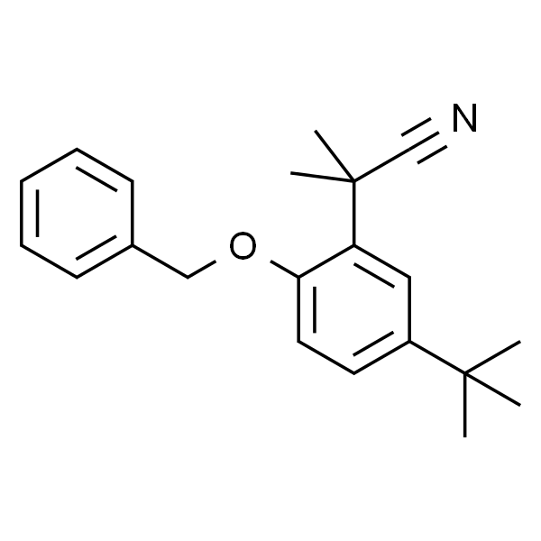 2-(2-(苄氧基)-5-(叔丁基)苯基)-2-甲基丙腈