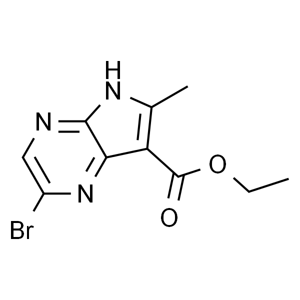 2-溴-6-甲基-5H-吡咯并[2,3-b]吡嗪-7-羧酸乙酯