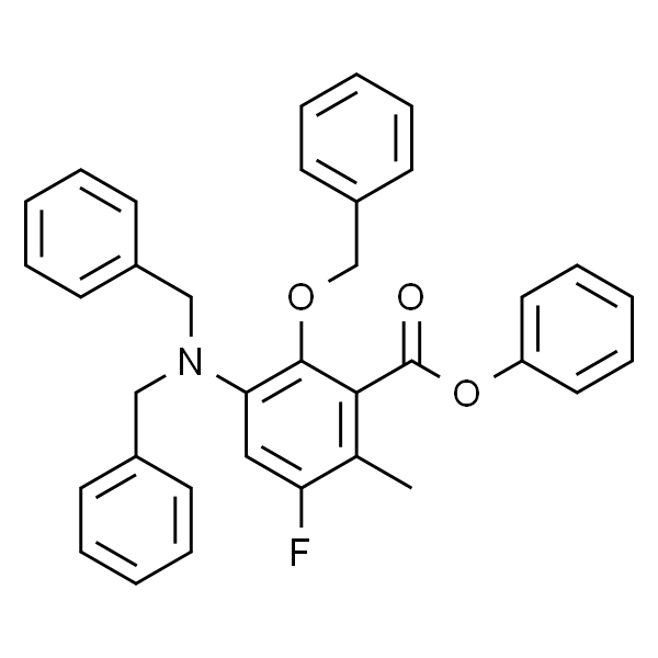 2-(苄氧基)-3-(苄基氨基)-5-氟-6-甲基苯甲酸