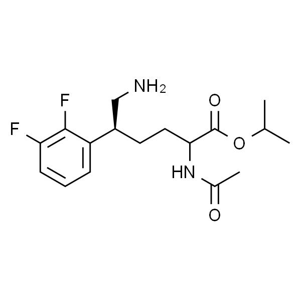 Benzenepentanoic acid, α-(acetylamino)-δ-(aminomethyl)-2,3-difluoro-, 1-methylethyl ester, (δS)-