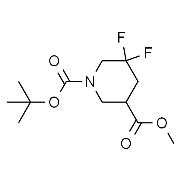 1-tert-butyl 3-methyl 5,5-difluoropiperidine-1,3-dicarboxylate