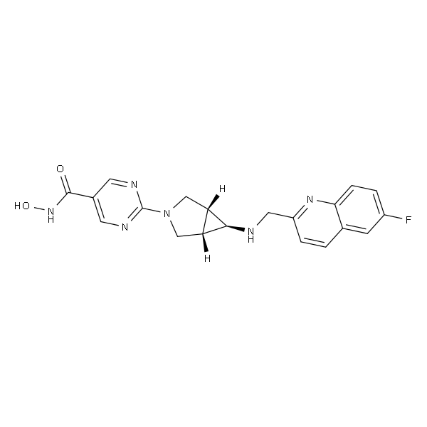 5-Pyrimidinecarboxamide, 2-[(1a,5a,6a)-6-[[(6-fluoro-2-quinolinyl)methyl]amino]-3-azabicyclo[3.1.0]hex-3-yl]-N-hydroxy-