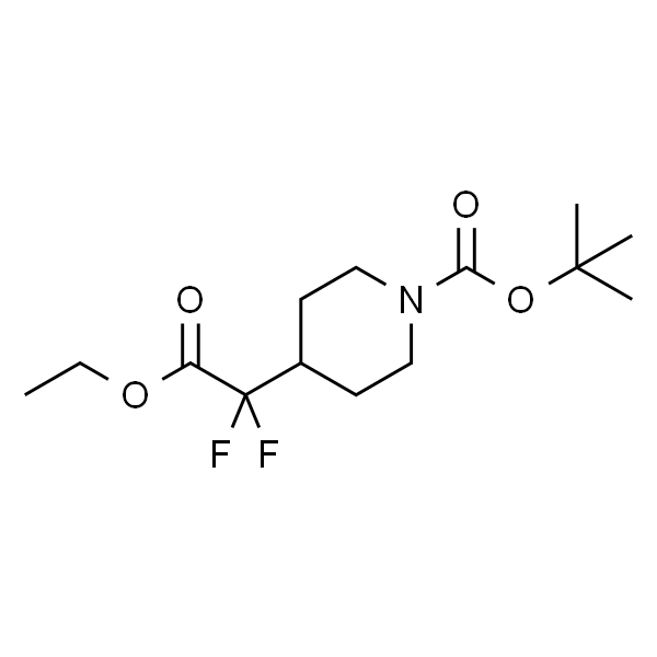 tert-butyl 4-(2-ethoxy-1,1-difluoro-2-oxoethyl)piperidine-1-carboxylate