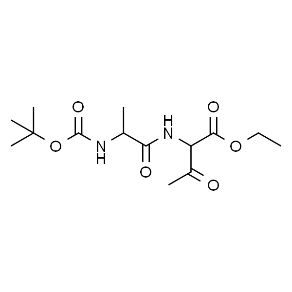 Butanoic acid, 2-[[2-[[(1,1-dimethylethoxy)carbonyl]amino]-1-oxopropyl]amino]-3-oxo-, ethyl ester