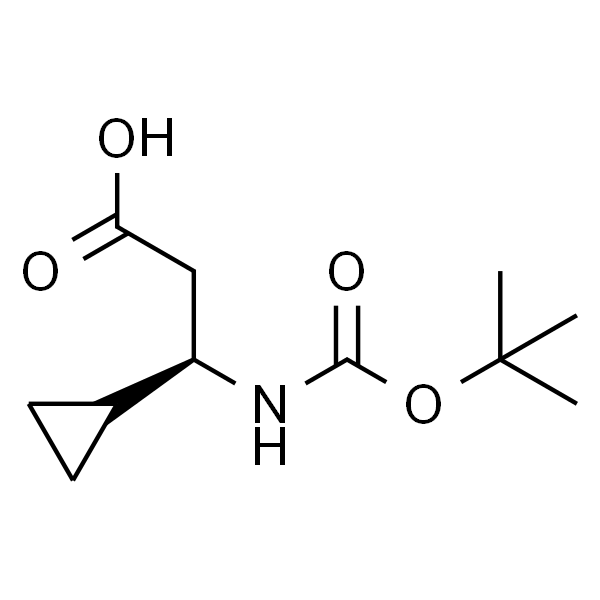 (R)-3-((叔丁氧羰基)氨基)-3-环丙基丙酸