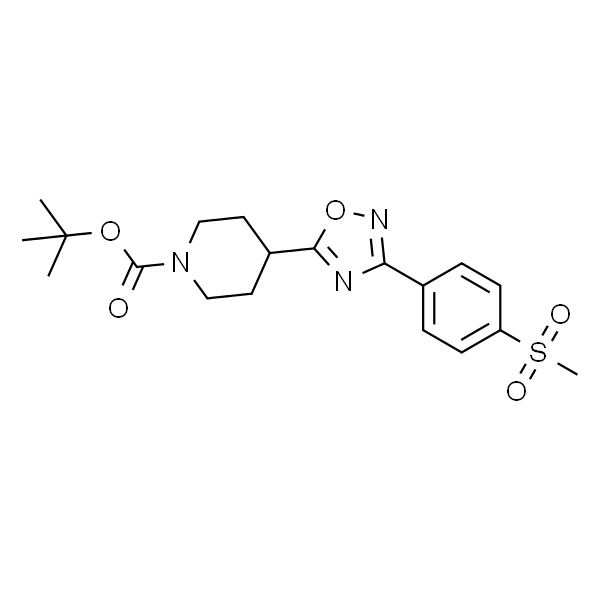 3-[4-(甲基磺酰基)苯基]-5-(1-Boc-4-哌啶基)-1,2,4-恶二唑