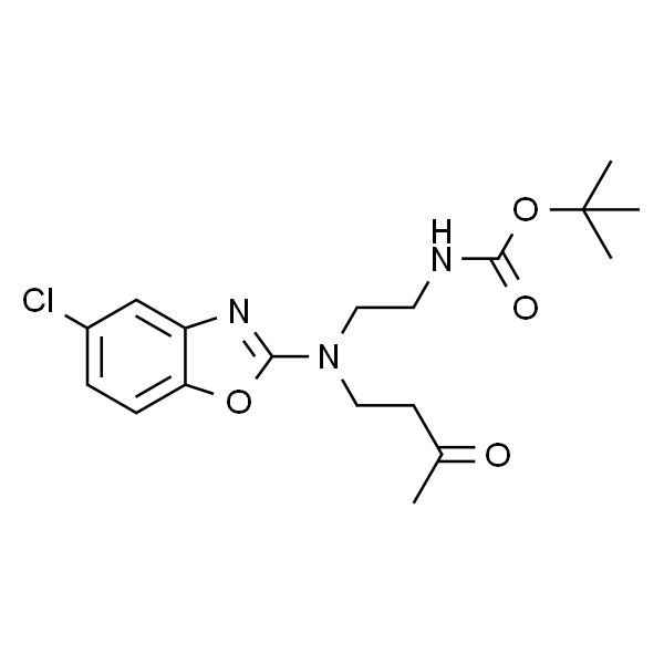 tert-butyl 2-((5-chlorobenzo[d]oxazol-2-yl)(3-oxobutyl)amino)ethylcarbamate