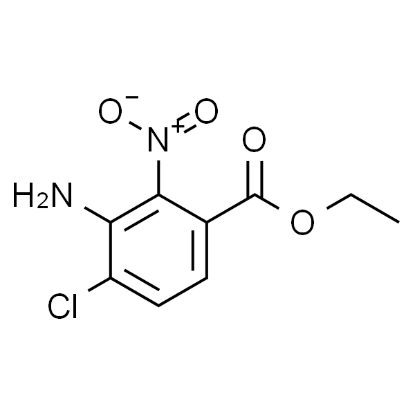 Benzoic acid, 3-amino-4-chloro-2-nitro-, ethyl ester
