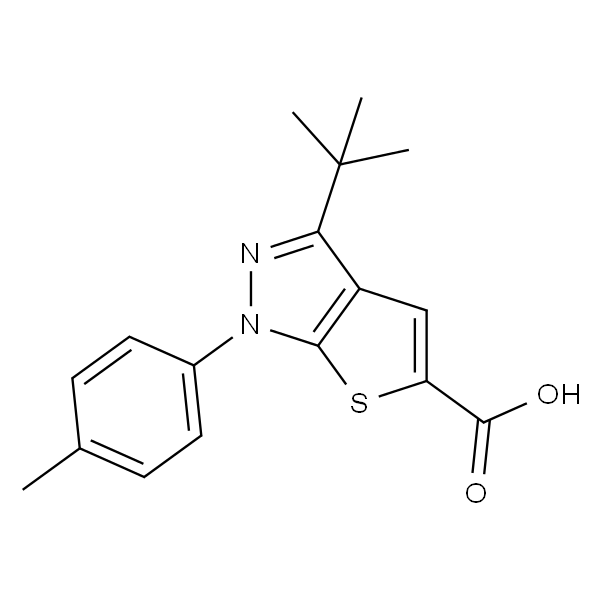 3-(叔丁基)-1-(对甲苯基)-1H-噻吩并[2,3-c]吡唑-5-羧酸