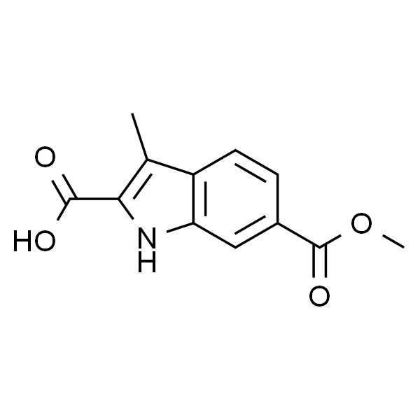 3-甲基-6-甲氧基羰基吲哚-2-羧酸