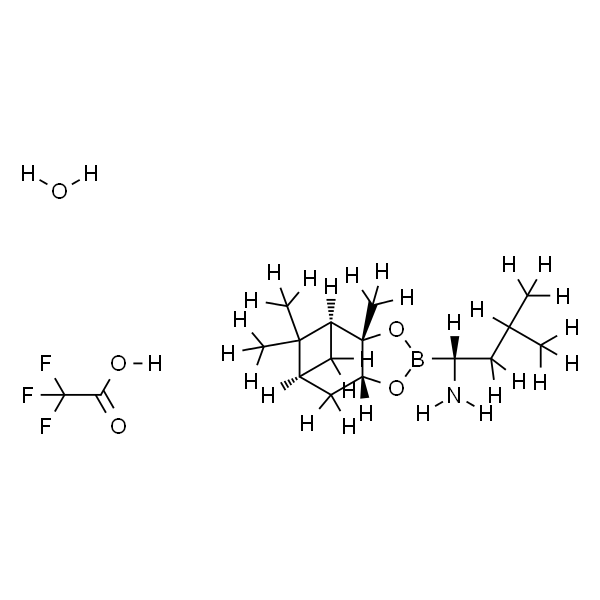 (R)-3-Methyl-1-((3aS,4S,6S,7aR)-3a,5,5-trimethylhexahydro-4,6-methanobenzo[d][1,3,2]dioxaborol-2-yl)butan-1-amine 2,2,2-trifluor