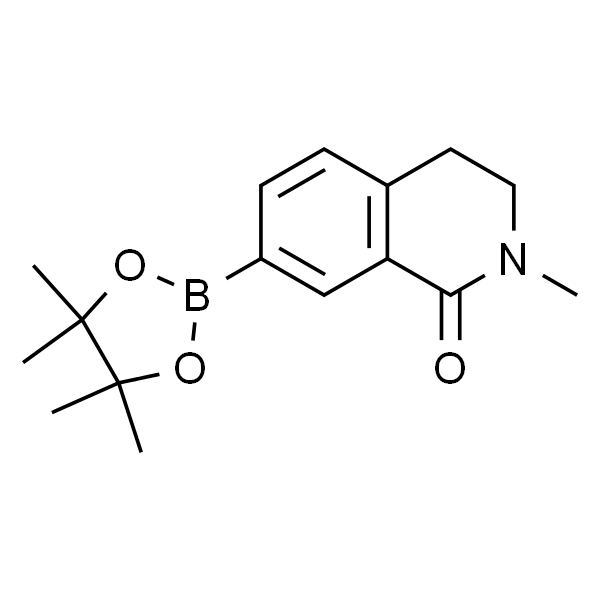 2-甲基-7-(4,4,5,5-四甲基-1,3,2-二氧硼杂环戊烷-2-基)-3,4-二氢异喹啉-1(2H)-酮