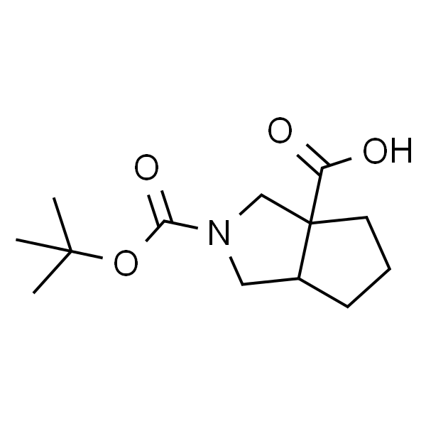 2-[(叔丁氧基)羰基] -八氢环戊[c]吡咯-3a-甲酸