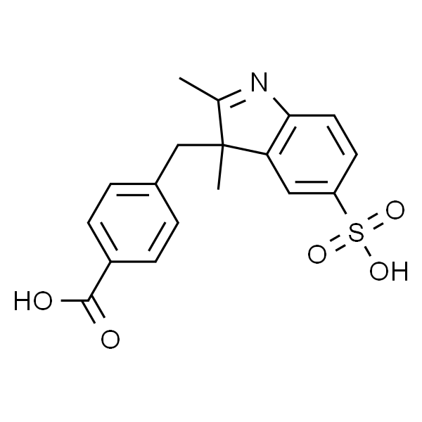 4-(2,3-Dimethyl-5-sulfo-3H-indol-3-yl)benzoic acid