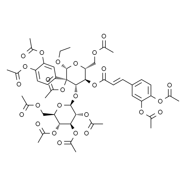 (E)-2-[3,4-双(乙酰氧基)苯基]乙基 3-O-(2,3,4,6-四-O-乙酰基-BETA-D-吡喃葡萄糖基)-BETA-D-葡萄糖苷 2,6-二乙酸酯 4-[3-[3,4-双(乙酰氧基)苯基]-2-丙烯酸]酯