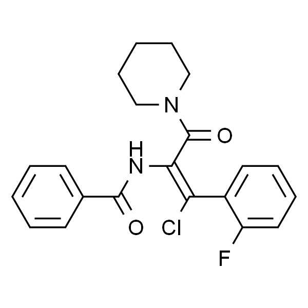 (Z)-N-(1-氯-1-(2-氟苯基)-3-氧代-3-(哌啶-1-基)丙-1-烯-2-基)苯甲酰胺