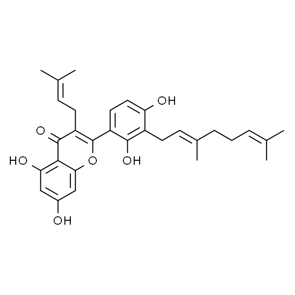 3'-Geranyl-3-prenyl-2',4',5,7-te