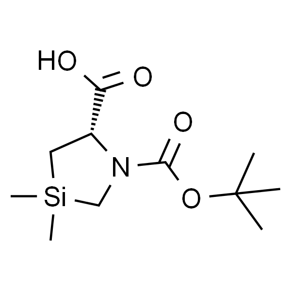(5S)-1-[(叔丁氧基)羰基]-3,3-二甲基-1,3-氮杂硅烷-5-羧酸