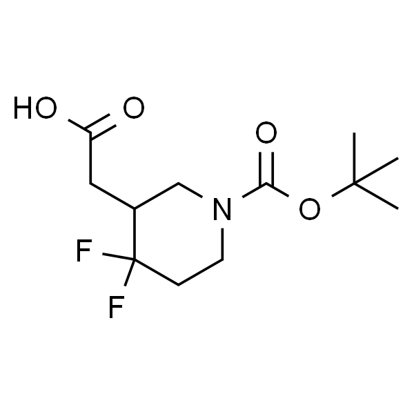 2-(1-(tert-butoxycarbonyl)-4,4-difluoropiperidin-3-yl)acetic acid