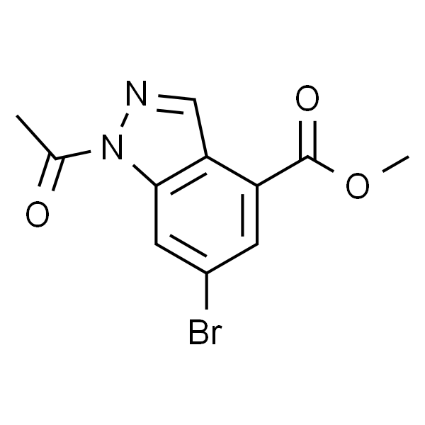 1-乙酰基-6-溴-1H-吲唑-4-甲酸甲酯