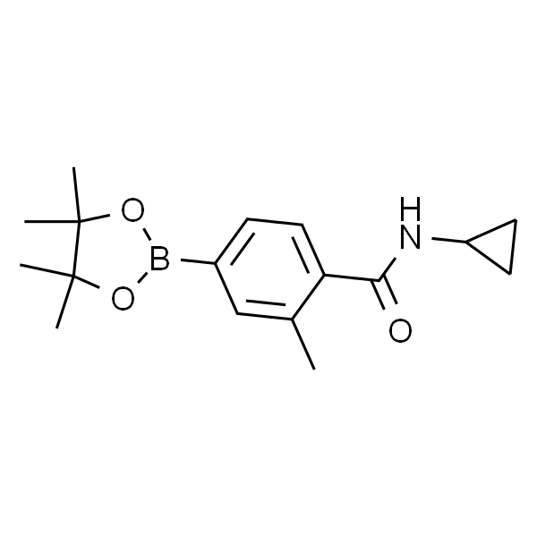 N-环丙基-2-甲基-4-(四甲基-1,3,2-二氧杂硼烷-2-基)苯甲酰胺