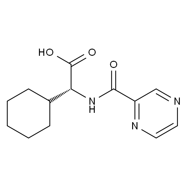 Cyclohexaneacetic acid, α-[(2-pyrazinylcarbonyl)amino]-, (αR)-