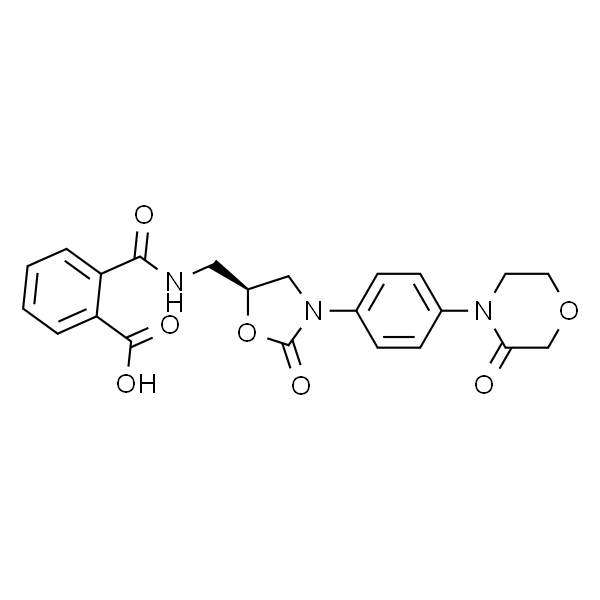 (S)-2-(((2-oxo-3-(4-(3-oxomorpholino)phenyl)oxazolidin-5-yl)methyl)carbamoyl)benzoic acid