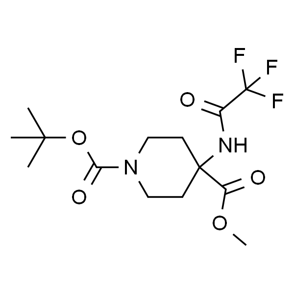 N-Boc-4-(三氟乙酰氨基)哌啶-4-甲酸甲酯