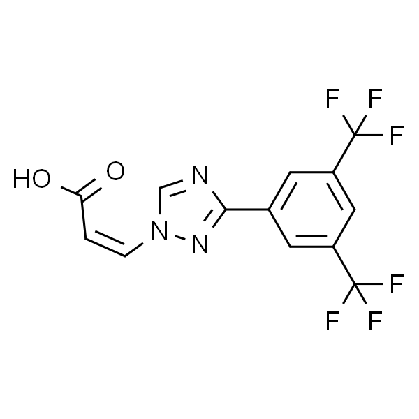 (2Z)-3-[3-[3,5-Bis(trifluoromethyl)phenyl]-1H-1,2,4-triazol-1-yl]-2-propenoic acid