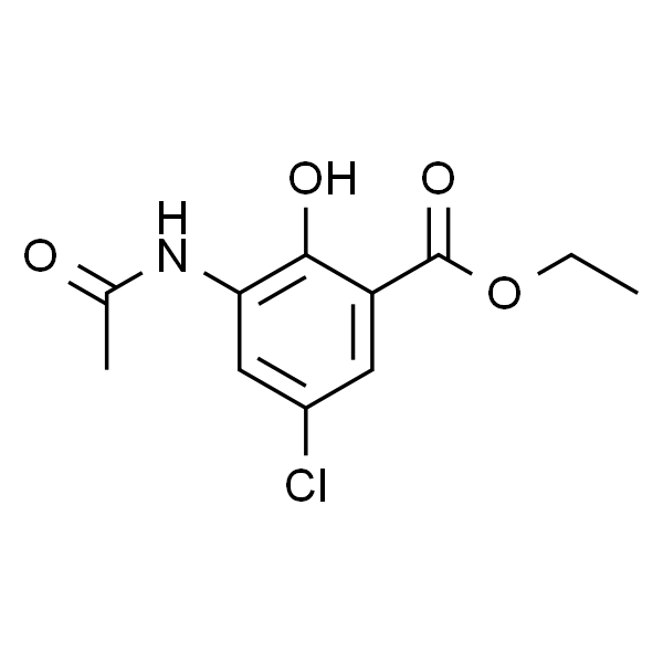 3-乙酰氨基-5-氯-2-羟基苯羧酸乙酯
