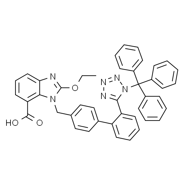 2-乙氧基-1-((2'-(1-三苯甲基-1H-四唑-5-基)-[1,1'-联苯]-4-基)甲基)-1H-苯并[d]咪唑-7-羧酸