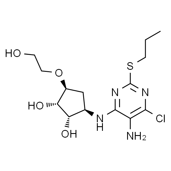 (1S,2S,3R,5S)-3-((5-氨基-6-氯-2-(丙硫基)嘧啶-4-基)氨基)-5-(2-羟基乙氧基)环戊烷-1,2-二醇