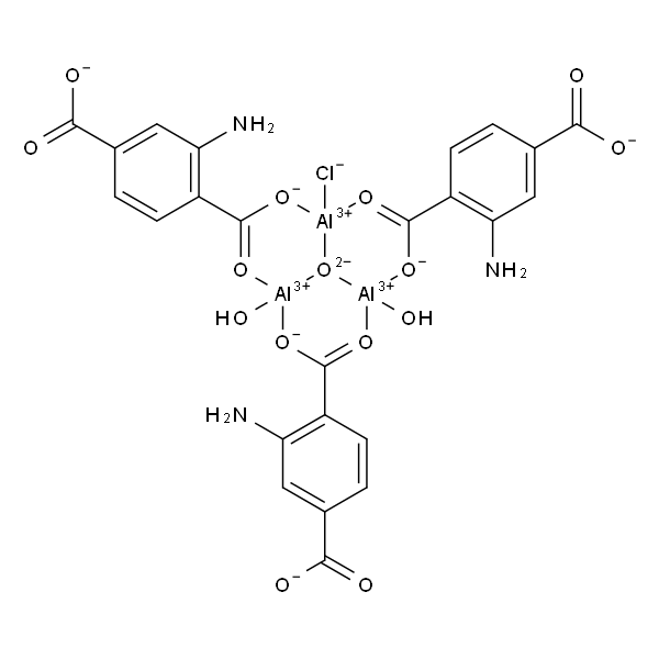 铝,三[μ-[2-氨基-1,4-苯二羧基(2-)-κO1:κO′1]]二水氯-μ3-氧代三-