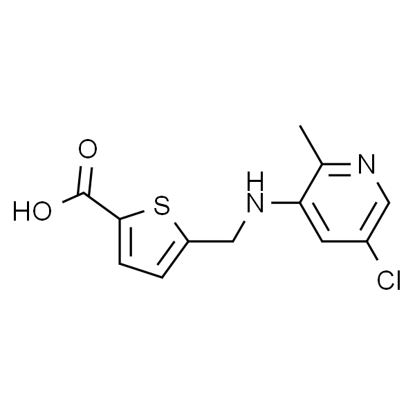 2-Thiophenecarboxylic acid, 5-[[(5-chloro-2-methyl-3-pyridinyl)amino]methyl]-