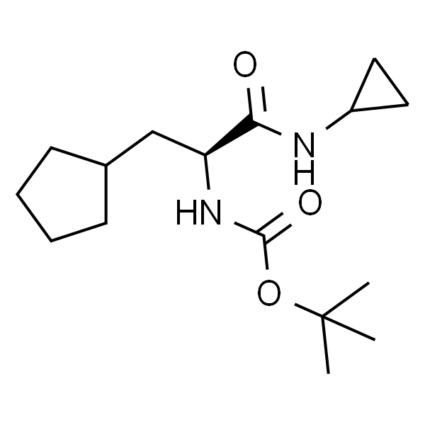 (S)-tert-butyl (3-cyclopentyl-1-(cyclopropylamino)-1-oxopropan-2-yl)carbamate