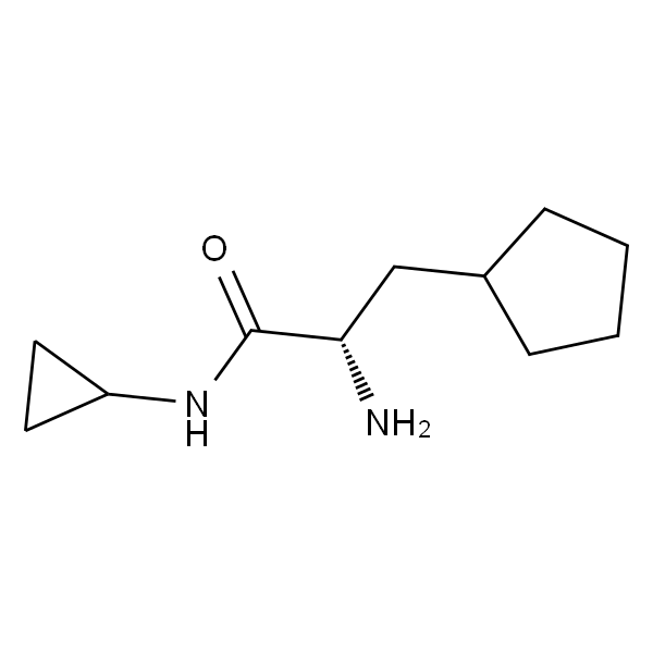 Cyclopentanepropanamide, α-amino-N-cyclopropyl-, (αS)-