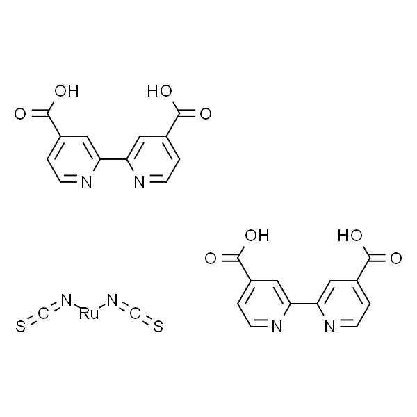 双(异硫氰酸)双(2，2'-二吡啶基-4，4'-二甲酸)钌(II)