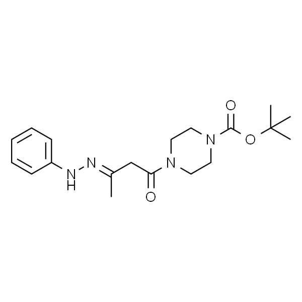 1-Piperazinecarboxylic acid, 4-[1-oxo-3-(2-phenylhydrazinylidene)butyl]-, 1,1-dimethylethyl ester