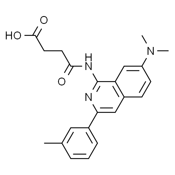 4-((7-(二甲基氨基)-3-(间甲苯基)异喹啉-1-基)氨基)-4-氧代丁酸