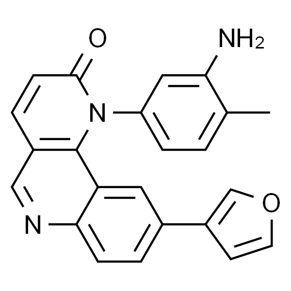 1-(3-氨基-4-甲基苯基)-9-(呋喃-3-基)苯并[h][1,6]萘啶-2(1H)-酮