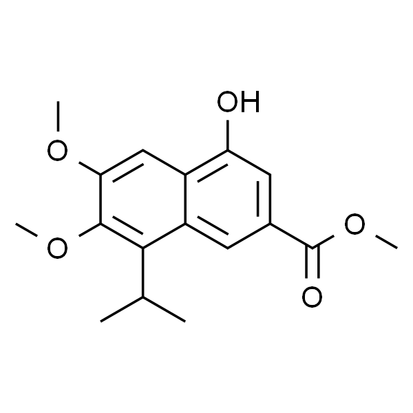 4-羟基-8-异丙基-6,7-二甲氧基-2-萘甲酸甲酯