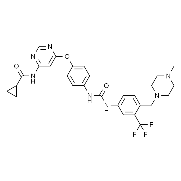 N-(6-(4-(3-(4-((4-甲基哌嗪-1-基)甲基)-3-(三氟甲基)苯基)脲基)苯氧基)嘧啶-4-基)环丙烷甲酰胺