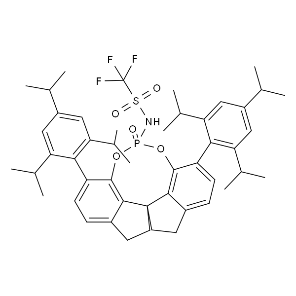 1，​1，​1-​三氟-​N-​[(11aS)​-​10，​11，​12，​13-四氢-​3，​7-​双(2，4，6-三异丙基苯基)-​5-氧-二茚并[7，​1-​de:1'，​7'-​fg]​[1，​3，​2]​二氧磷杂-​5-​yl]​甲磺酰胺