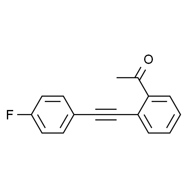 1-( 2 - (( 4-氟苯基)乙炔基)苯基)乙酮