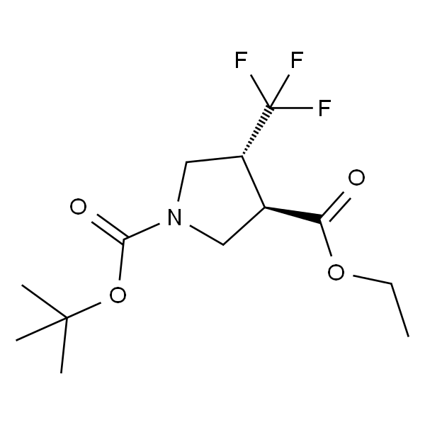1-叔丁基3-乙基反式-4-（三氟甲基）吡咯烷-1，3-二羧酸酯