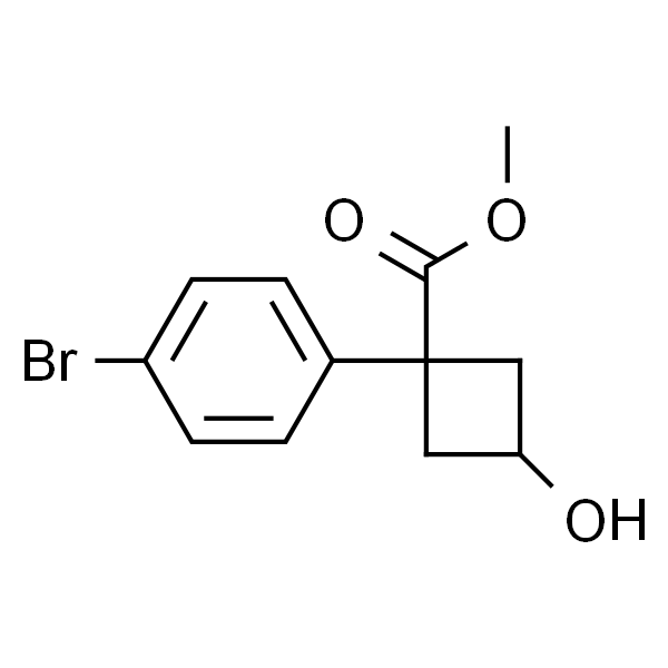 methyl 1-(4-bromophenyl)-3-hydroxycyclobutanecarboxylate