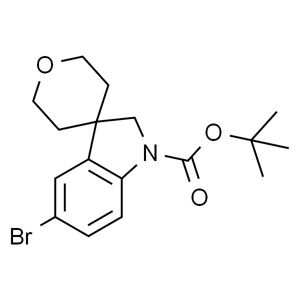 5-溴-2',3',5',6'-四氢螺[吲哚啉-3,4'-吡喃]-1-羧酸叔丁酯