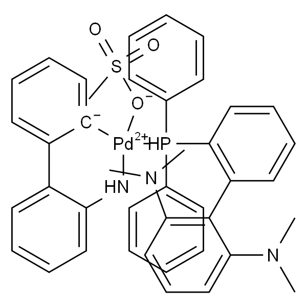 Palladium[2'-(amino-κN)[1,1'-biphenyl]-2-yl-κC][2'-(diphenylphosphino-κP)-N2,N2,N6,N6-tetramethyl[1,1'-biphenyl]-2,6-diamine](methanesulfonato-κO)-